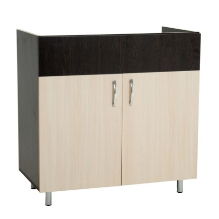 Floor cabinet for sink 800 tonic, wenge/oak milk