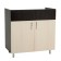 Floor cabinet for sink 800 tonic, wenge/oak milk
