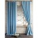 Billy curtains with grabbing, 170 x 270 cm - 2 pcs, blue