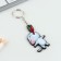 Key keychain, wooden "cat Friday", 3.5 x 6 cm