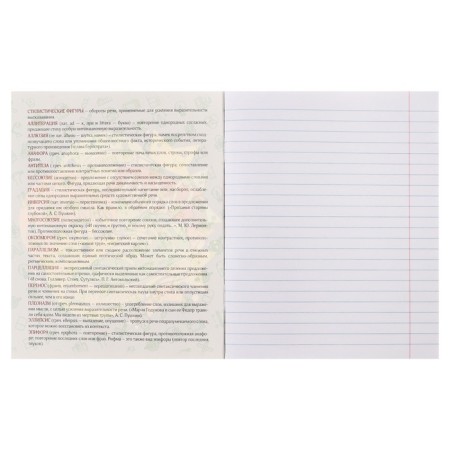 Subject note Calligrata Top "sneakers", 48 sheets in the literature line, with reference material, cardboard cover, glossy lamination, offset unit-1