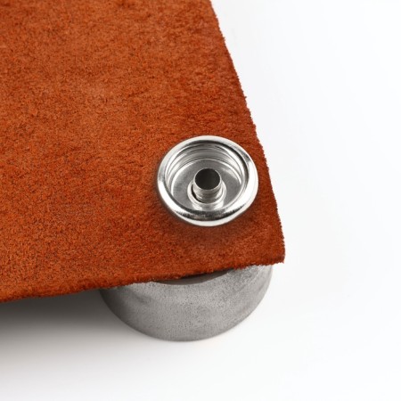 Installation buttons, omega (o-shaped), d = 15 mm, 6 pcs, with the installer, silver color-7