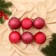 Set of balls plastic D-7.5 cm, 6 pcs "Chara of Magic" Red Red