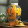 Vase for flowers with a zebra lid 15 x 15 x 35 cm