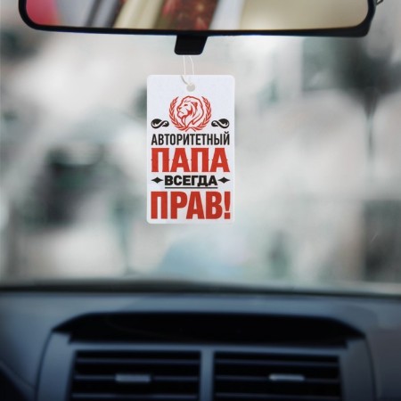 Fragrance in the car "Dad is right!", Aroma: citrus mix-1