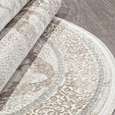 Oval Kardolen Marmaris carpet, size 192x290 cm, Cream/Beige color-2