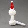 Soft toy "Snake" on a suspension, 14 cm, white color