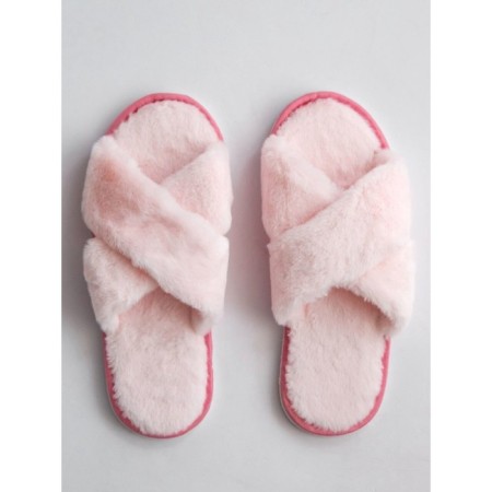 Women's slippers Amaro Home, fur, size 36-38, pink color-3