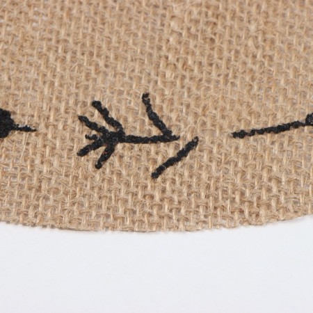 Ethel napkin "Food.family.love" d38, jute-2