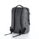 Male backpack on a zipper, 2 external pockets, with USB, gray color