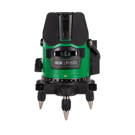 Laser level RGK LP-62G, 30 m, 2 rays, 650 HM, 5/8 ", grade 2