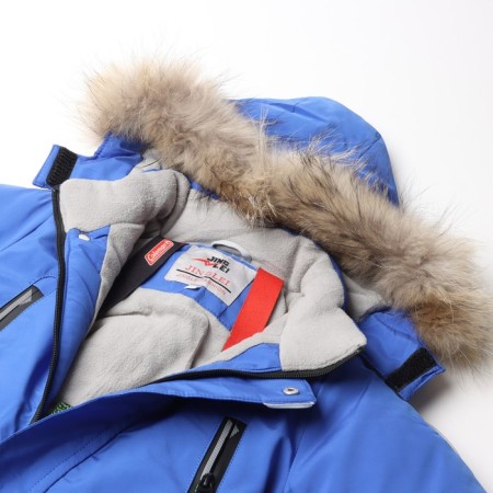 Winter jumpsuit for boys, cornflower color, height 92 cm-1