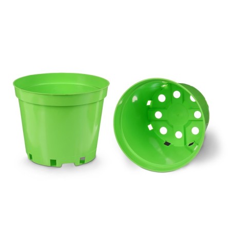 Pot for seedlings, 5 l, d = 22 cm, h = 18 cm, green, greengo-4