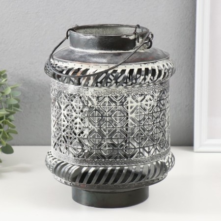 Summary metal per 1 candle "Patterns" d = 5 cm 16.5x16.5x22 cm-2