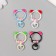 Carabiner Metal with a ring "Bear with a bow" mix 3.4x2.3 cm