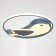 Lamp with PDU 1790/1 LED 50W Dimmer blue 50x50x5 cm Bayerlux