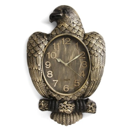 Wall clock, series: animals, "eagle", smooth move, 1AA, dial 29 x 23 cm, 39 x 59 cm
