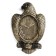 Wall clock, series: animals, "eagle", smooth move, 1AA, dial 29 x 23 cm, 39 x 59 cm