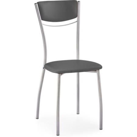 GOKI Metal/Ecokozha, Gray/Gray chair 40x53x89 cm