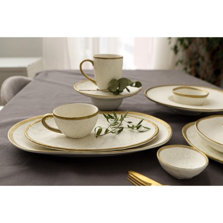 Porcelain Serving dish Magistro Poursephona, D = 21 cm, beige color-5