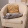 Soft toy "cat", 70 cm, gray color