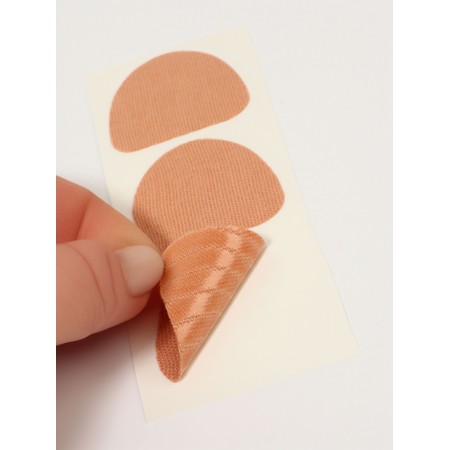 Foot protective plate, set - 6 pcs, on a glue base, beige color-2