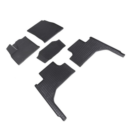Rubber “grid” rugs in a cabin for Toyota Land Cruiser 300 2021-n.