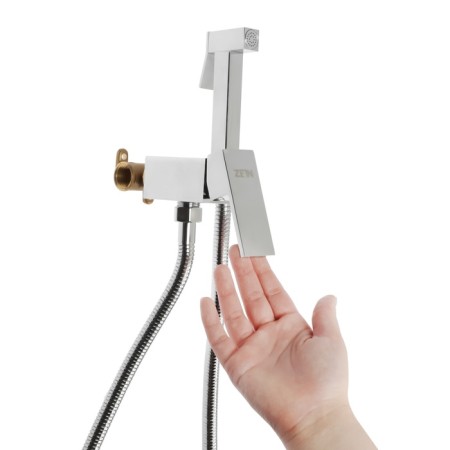Mixer with hygienic shower Zein, cartridge ceramics 35 mm, brass, chrome-11