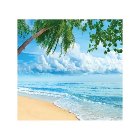 Organizer in a bath on suction cups “Warm Beach”, for storing toys and trifles, size 33x39 cm-1