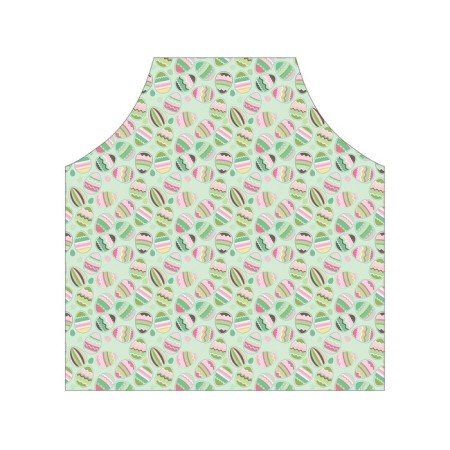 Apron of a kitchen with a photo print "Striped Eggs", adjustable, size OS-2