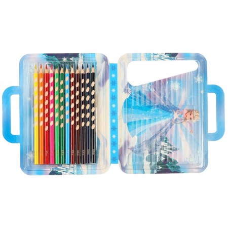 Colored pencils, 12 colors, trihedral, cold heart-9