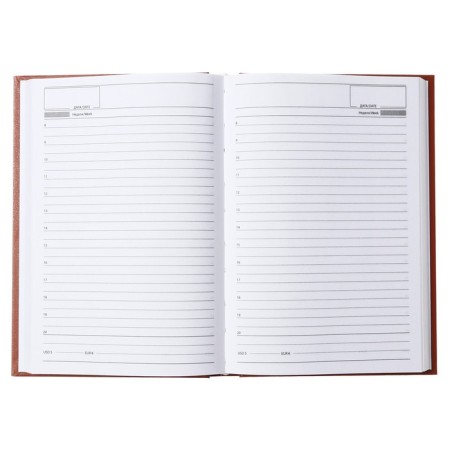 Deliciper of Leduced A5, 160 sheets, boumvinyl cover, brown-7
