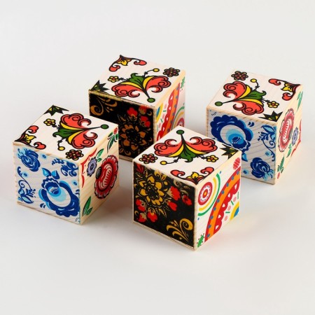 Cubes "Russian Patterns"-1