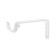 Crohstein for cornice D20 is a single -row 12 cm, white
