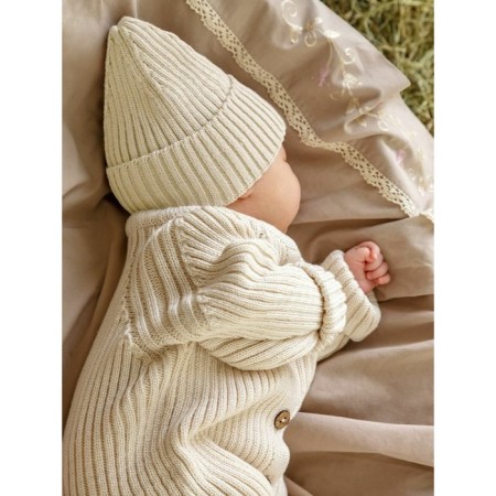 Cap with lapel Children's Amarobaby Pure Love Tot, size 46-48 cm, milk color-6