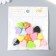 Decor for creativity Plastic "Multi -colored hearts" Gloss Set 15 pcs mix 1.7x1.7x0.7 cm 935991