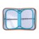 Penal 3 sections, tab inside, 140 x 210 x 40 mm, fabric, calligrata top block "animals"