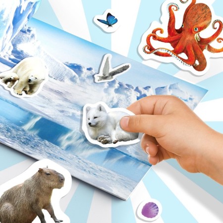250 stickers "Animals from all over the world", 8 p.-4