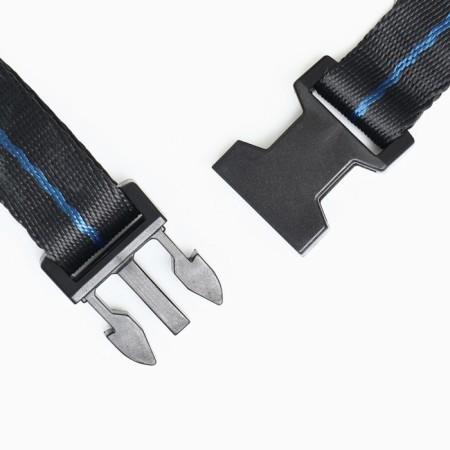 Dog muzzle No. 5 with a tripartite strap, rubber, DN 12 cm, ohm 35 cm, black-4