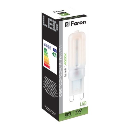 LED LED Feron, G9, 7 W, 230 V, white light-1