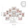 Wall watches with photo frames "Family tree", silent, 82 x 58 cm, aa