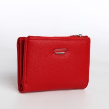 Women's wallet on magnet, red color