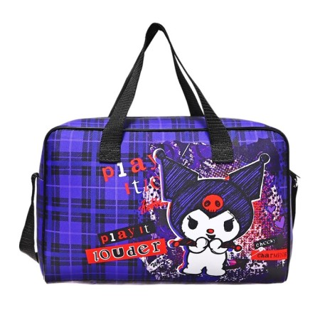 Labor folder 330 x 220 x 120 mm, with handles of textiles, kuromi purple cage, polyester-2
