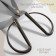 Scissors for needlework, mowed blade, 7 ", 19 cm, silver color