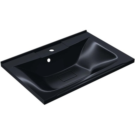 Snow -out sink Uperwood Elen, 65 cm, with a decorative lid, black metal-1