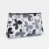 Cosmetic bag with lightning, white/black color