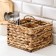 Basket for serving the renal "reed", 20 × 20 × 14 cm, from straw