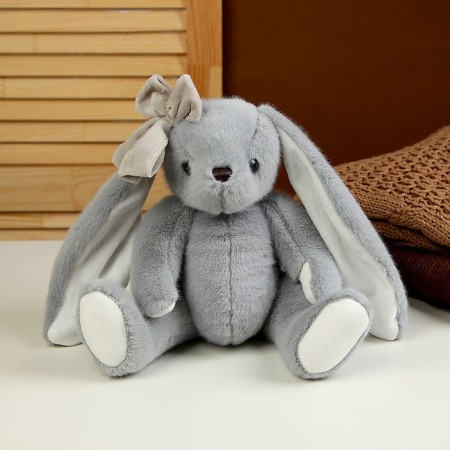 Soft toy "Bunny", 23 cm, gray color