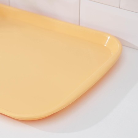 Rectangular trace Verona, 47 × 35.5 × 2.5 cm, the color is pale yellow-2