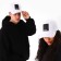 Black cap, white color, rr 56